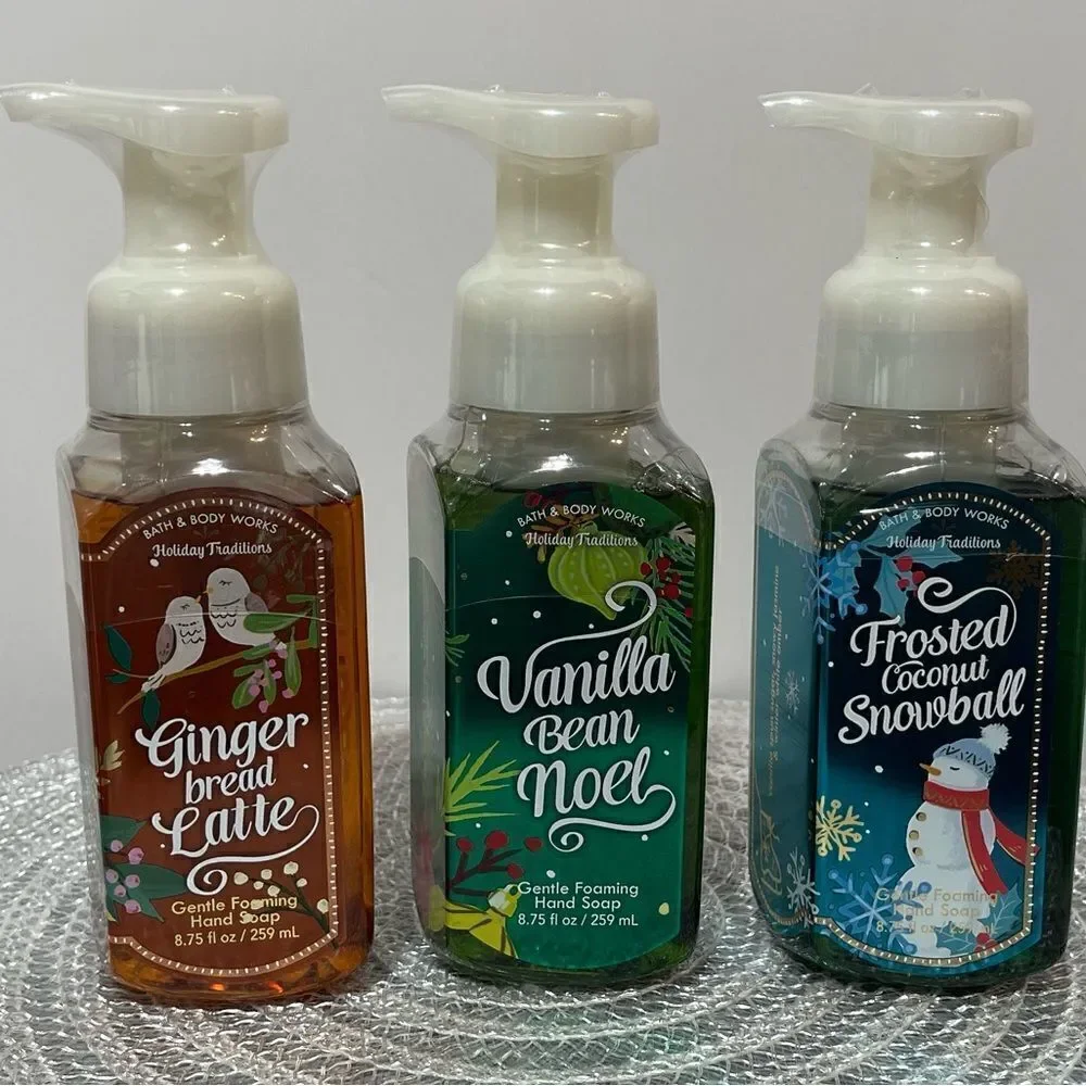 BBW Gingerbread Latte and 2 others Foaming Hand Soap NWT